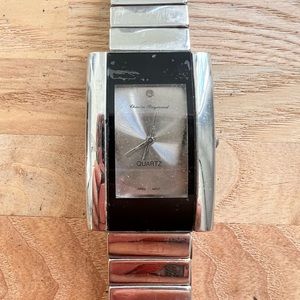 Charles raymond mens rectangular dress watch NEW BATTERY